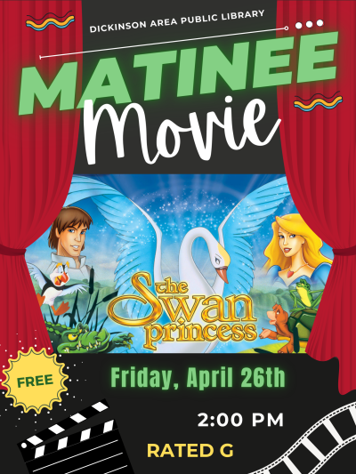 Matinee Movie April 26th at 2pm