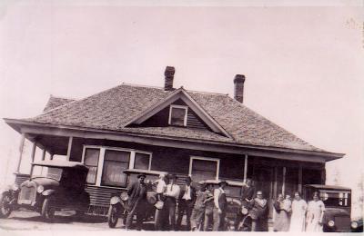 The farmhouse just after it was built. Circa 1912.
