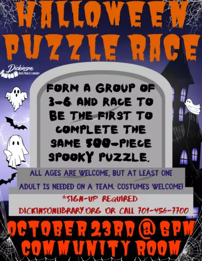 Halloween puzzle race