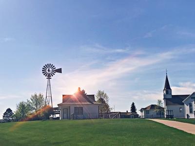 Photo of builldings in Prairie Outpost Park
