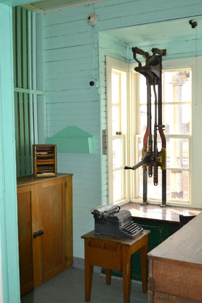 Station agent office area.