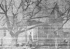 The exterior of 746 Aldrich Street. The house had been considered vacant for the 10 years prior to the bust. Paper covered the windows to hide the happenings inside.