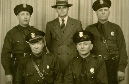 Dickinson PD 1941 Standing : Jack Cumber, Commissioner Lawton Osborn, Joe Kessel Seated : Chief Cyril Drury, Alex Wolf