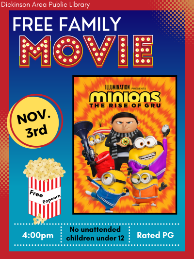 Free Family Movie: The Minions: The Rise of Gru