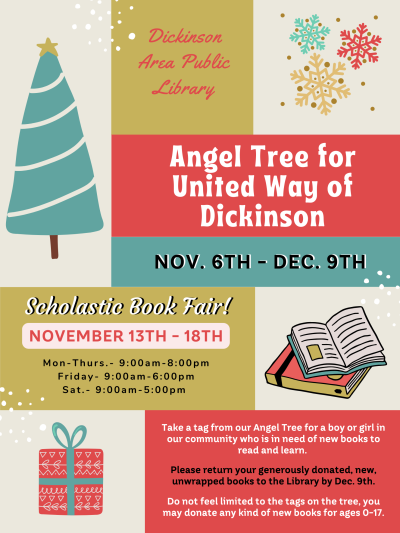 Angel Tree for United Way of Dickinson