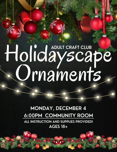Adult Craft Club Poster