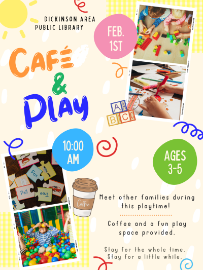 Cafe & Play February 1st at 10am