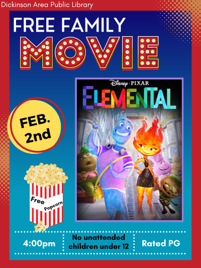 Free Family Movie February 2nd at 4pm