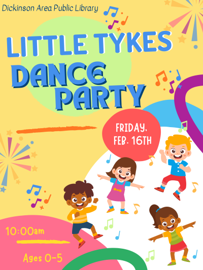Little Tykes Dance Party February 16th