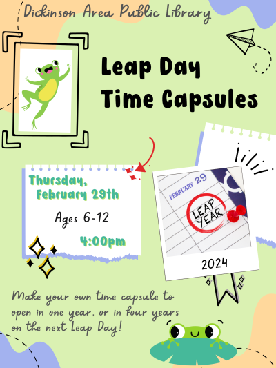 Leap Day Time Capsules for ages 6-12
