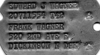 pvt wagner dogtag