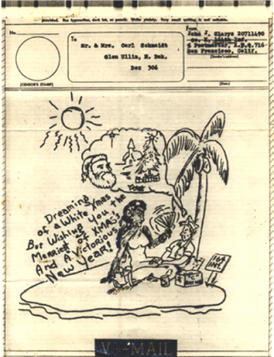 christmas card from bougainville