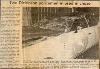 Police pursuit crash 3/26/76