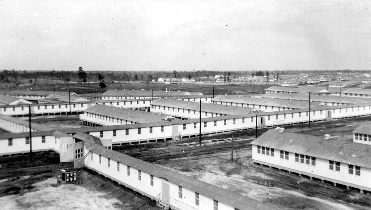barracks at camp claiborne